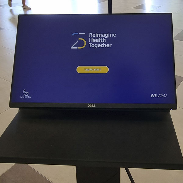 Monitor Touchscreen para Auto Credenciamento”