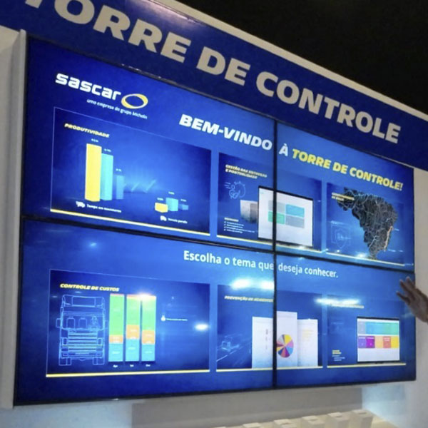 Video Wall com TVs”
